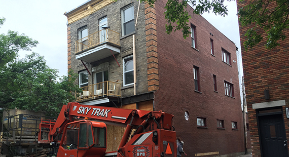 Restauration de mur de brique
